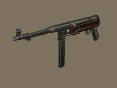 MP40 ww2 Low-poly 3D model