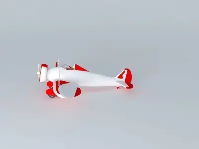 BOEING P26A PEASHOOTER Free 3D model