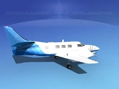 Swearingen SA226-T Merlin III V04 3D model