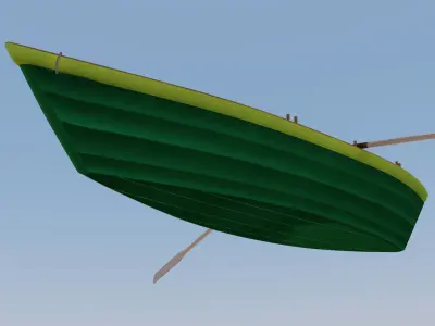 Grand Banks Dory Rowboat 3D model