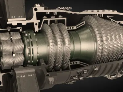 jet engine 3D model