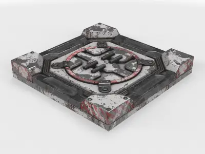 panel sci-fi 09 3D model