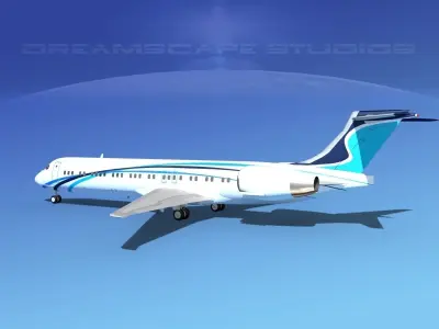 McDonnell Douglas MD-87 Corporate 8 3D model