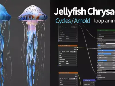 Jellyfish Chrysaora Free 3D model