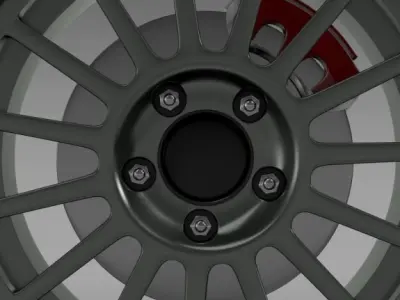 VW Polo R WRC wheel 3D model