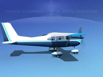 Cessna 175 Skylark V06 3D model