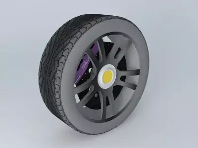 NEG sport wheel Free 3D model