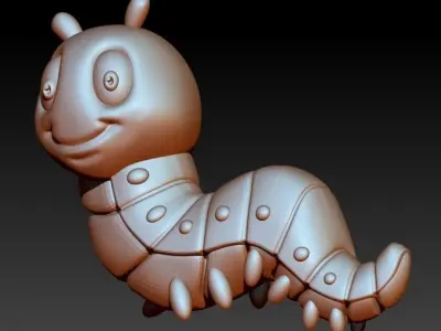Caterpilller pendant 3D print model