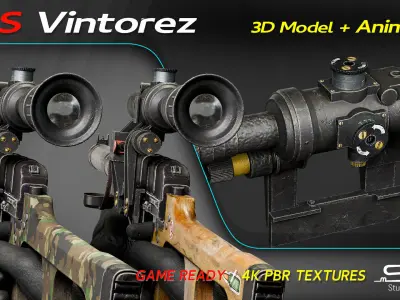 Vss Vintorez Low-poly 3D model