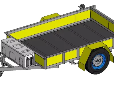 Trailer 750 kg 3D model