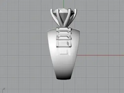 jewelry ring with diamond in it Free 3D model