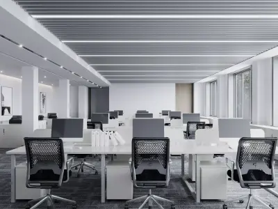  Office interior scene 31 3D model