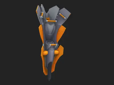  EVA UNIT 00 Defense Shield Enchanted shield of virtue Low-poly 3D model
