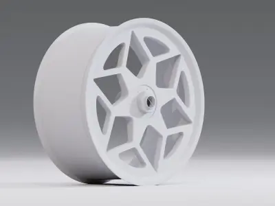 SL06 wheel Low-poly 3D model