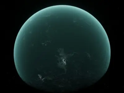 Planet Space Ready to game Low-poly 3D model 7