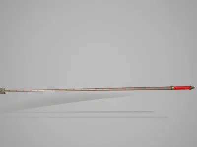 Whip Weapon Free low-poly 3D model