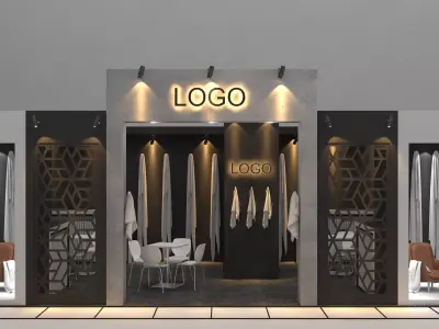 modern-wooden-towel-stand-with-anthracite-detail Free low-poly 3D model