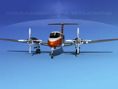 Beechcraft UC-12Q Huron V02 USN 3D model