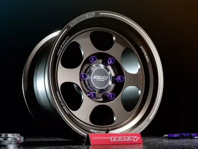 Rays Volk Wheels TE37XT 3D model