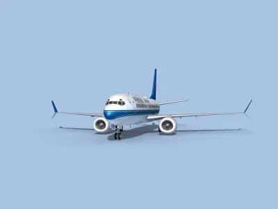 Boeing 737-800 Max China Southern 3D model