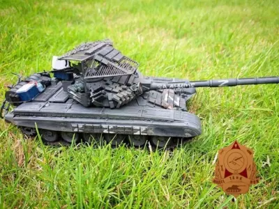 Slat Armor Cope Cage RPG cage for Turret 3D print model