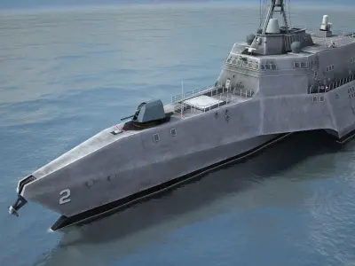 USS Independence LCS-2 ship 3D model
