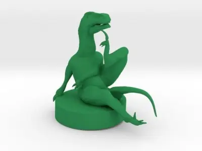Philosoraptor statue of t - rex Free 3D print model