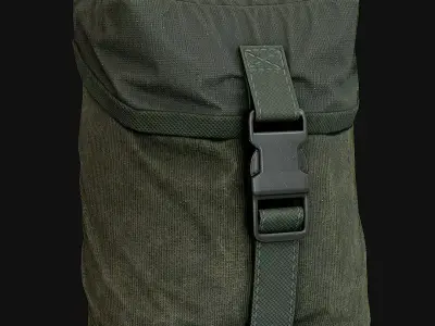 Pouches Low-poly 3D model