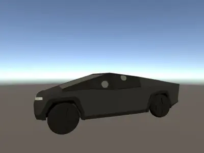 Tesla Cybertruck low poly Low-poly 3D model