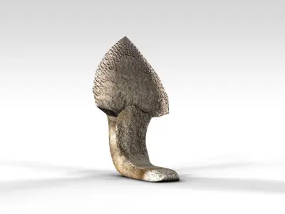 Angkor Naga snake statue Low-poly 3D model