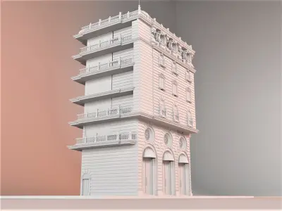 Classical architecture Free 3D model