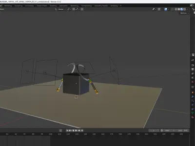 3d sickle weapon Low-poly 3D model