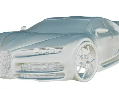 Luxury Super Sports Car 3D Model Low-poly 3D model