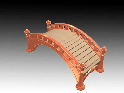 Aquarium Ornaments old bridge 3D print model