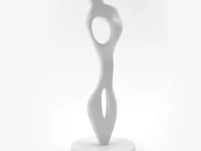 Henry Moore Inspired Sculpture 3D model