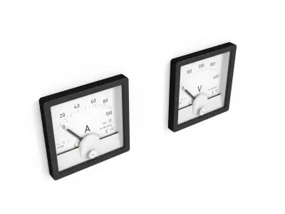 Amperemeter Voltmeter 3D model
