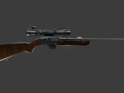 Remington Pump Action Shotgun 3D model