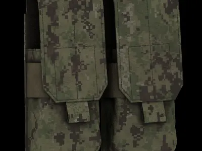 Eagle Industries SOFLCS M4 Mag Pouch Low-poly 3D model