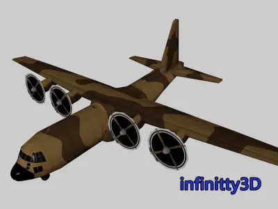 Pack Aircraft 3D Low-poly 3D model