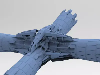 Halo Forerunner Inspired Energy Pilon Generators 8 3D model