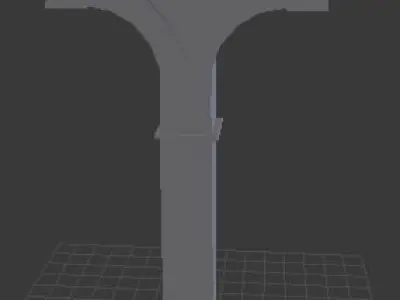 arcade column with light Free 3D model