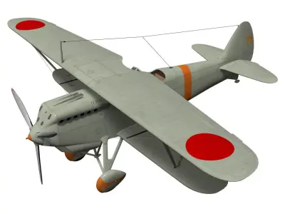 kawasaki Ki-10 Perry 3D model