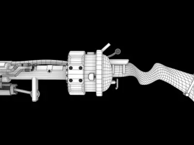 Alien Pulse Rifle Free low-poly 3D model