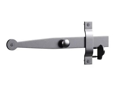 Cast Iron Gate Latch Bar Catch 3D model