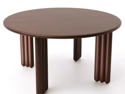 Noom Dining Table Flock Chair Flock Set Free 3D model