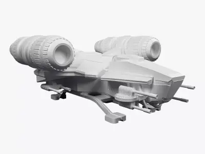 Spaceship combat 3D model