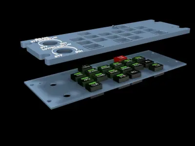 Airbus A320 Ecam Panel 3D print model