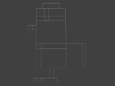 MineCraft Hen Free low-poly 3D model