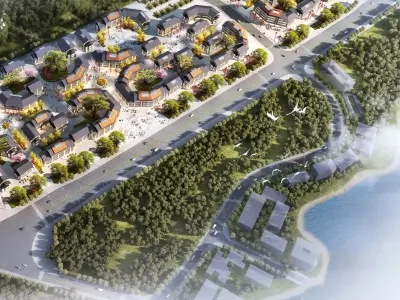 Contemporary Village 3D model