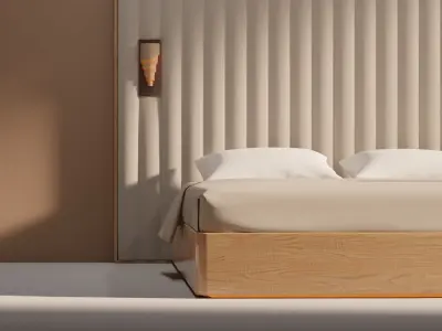 Bed 01 Free low-poly 3D model